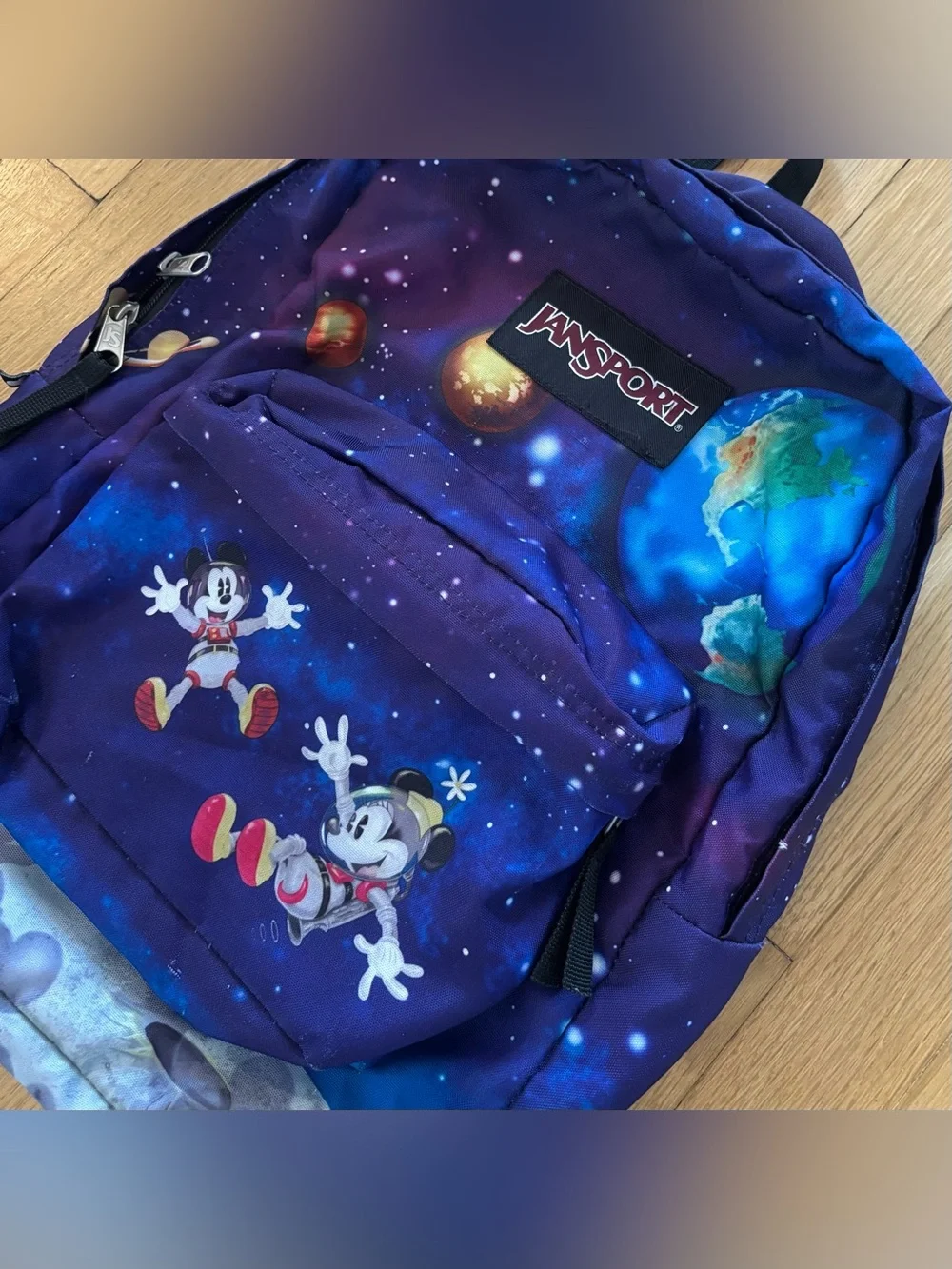 Disney JanSport High Stakes Mickey Mouse Space Walk Backpack Rare Collectible